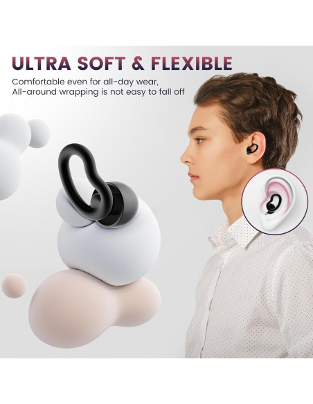Tapones para oídos WLSCTY con cancelación de ruido 30dB - 2 pares