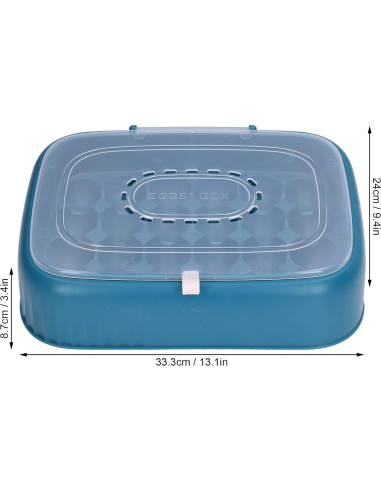 Caja de Almacenamiento de Huevos Topyond 24 Contenedores Verde