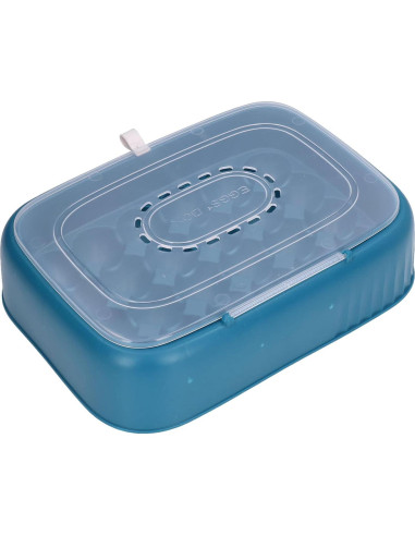 Caja de Almacenamiento de Huevos Topyond 24 Contenedores Verde