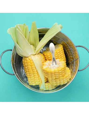 20 Sujetadores de Maíz LIDSCURA de Acero Inoxidable para BBQ