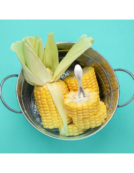 20 Sujetadores de Maíz LIDSCURA de Acero Inoxidable para BBQ