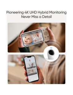 Cámara eufy E21 para Bebés 4K UHD, Panorámica 330, Batería 5000mAh 2