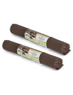Forro de Estante Antideslizante SteadMax 38x183 cm Marrón (2 Pzs)