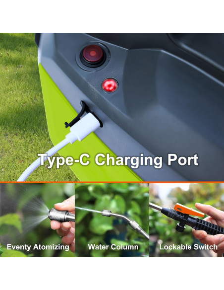 Pulverizador Eléctrico HIFAY ES4 4L Batería 4000mAh Verde