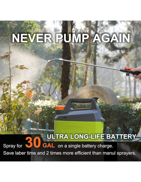 Pulverizador Eléctrico HIFAY ES4 4L Batería 4000mAh Verde