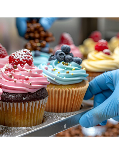 Caperci 225 Forros de Parchment para Cupcakes Estándar 7 cm