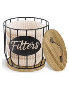 Soporte de Filtro de Café Luneodoki Redondo Beige 16cm