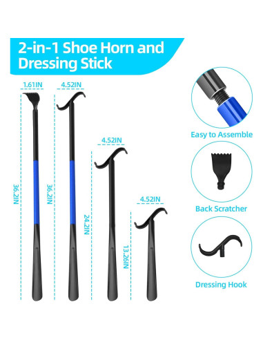 Ayuda para Ponerse Calcetines MXCOIRTP con Mango Largo 91.44 cm