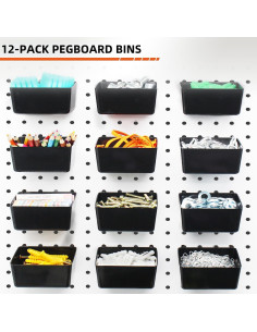 Kit Organizador de Ganchos Calax 338 Piezas para Tablero de Clavos 2