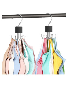 Pack de 2 Perchas para Sujetadores Resovo, Rotativas 360