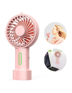 Ventilador Personal Portátil IPOW Mini 3 Velocidades Rosa