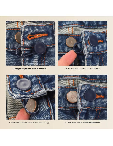 Extensores de Cintura para Pantalones JANCAN 14 PCS Ajustables