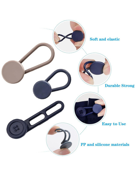 Extensores de Cintura para Pantalones JANCAN 14 PCS Ajustables