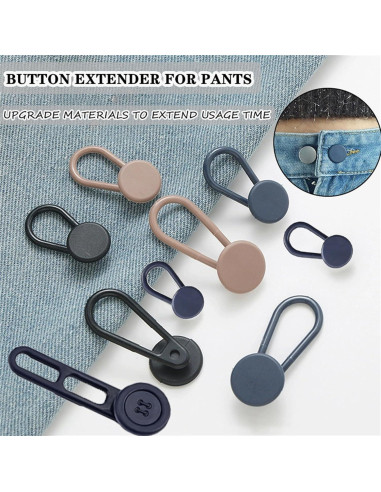 Extensores de Cintura para Pantalones JANCAN 14 PCS Ajustables