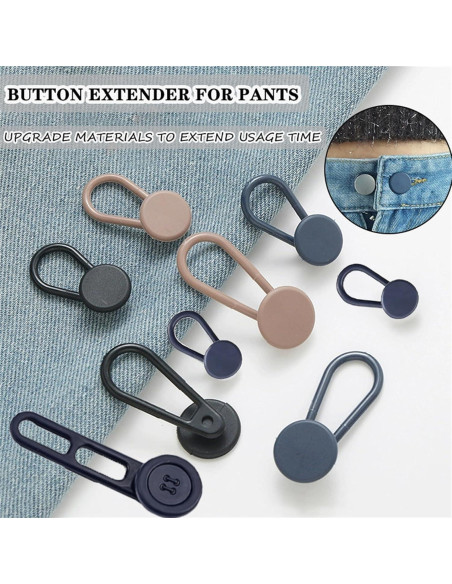 Extensores de Cintura para Pantalones JANCAN 14 PCS Ajustables