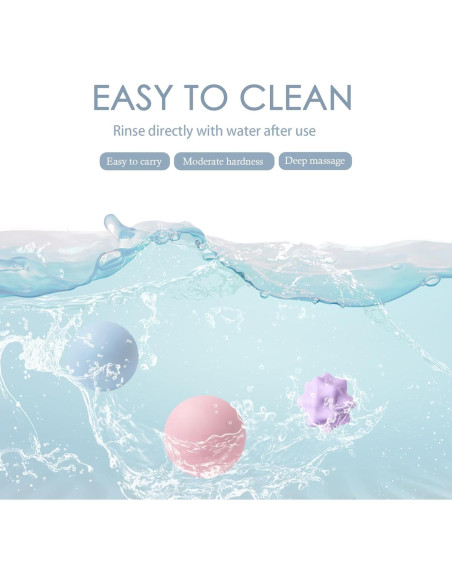 Pelotas de Masaje para Yoga JIEJUNJIE - Liberación Miofascial Pelotas de Masaje para Yoga JIEJUNJIE - Liberación Miofascial