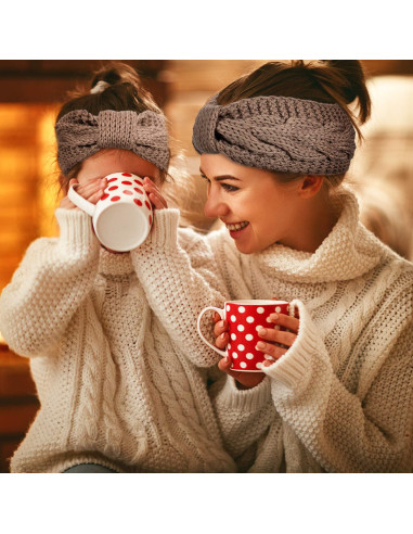 Diademas de Tejido Whaline 6 Piezas Invierno Calentadores de Oídos