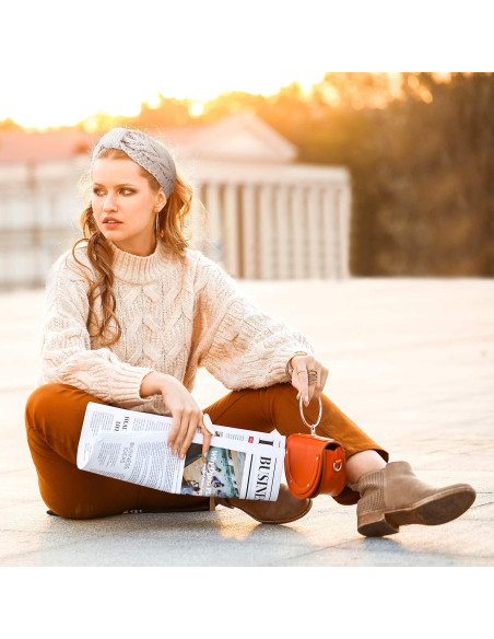 Diademas de Tejido Whaline 6 Piezas Invierno Calentadores de Oídos