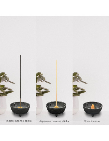 Horno de Incienso MENDUNER de Hierro Fundido con Soporte