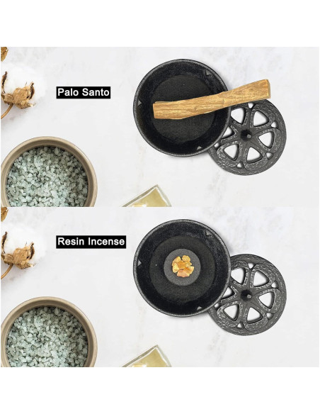 Horno de Incienso MENDUNER de Hierro Fundido con Soporte