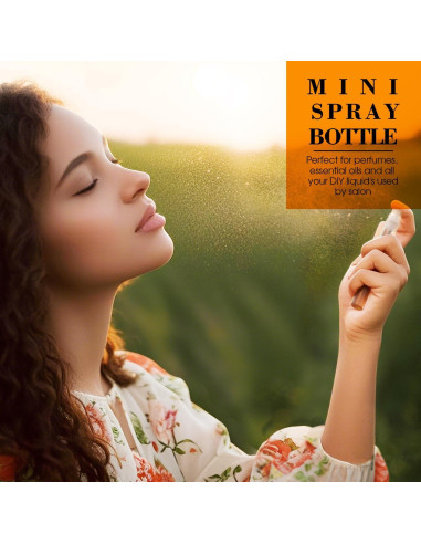 60 Botellas de Spray Mini 5ml DupakSYS Rellenables Portátiles