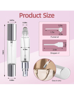 Botellas de Perfume de Viaje YOCASII 10ml Doble Cabezal 2