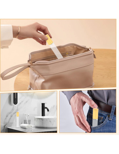 Set de 5 Botellas Rellenables de Perfume 10ml Braxan Dorado