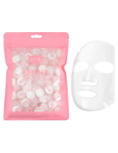 100 Piezas Máscaras Faciales Comprimidas N/C Cuidado de la Piel