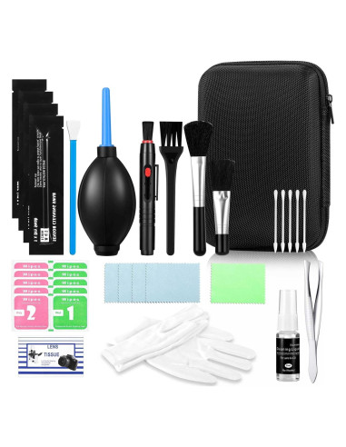 Kit de limpieza de lentes de cámara Kioguc 14 piezas