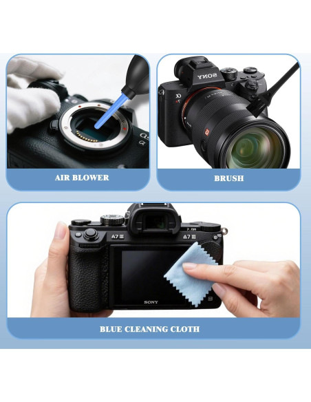 Kit de limpieza de lentes de cámara Kioguc 14 piezas