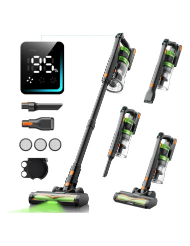 Aspiradora Inalámbrica SunSare X11, 600W, 65 Min, Antienredos