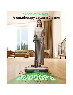 Aspiradora Inalámbrica SunSare X11, 600W, 65 Min, Antienredos 2