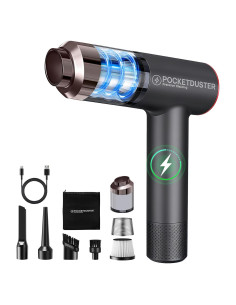 Soplador de Aire Comprimido y Mini Aspiradora PocketDuster 2-en-1