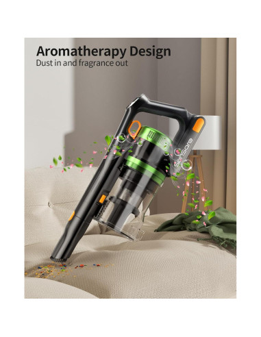 Aspiradora Inalámbrica SunSare X11, 600W, 65 Min, Antienredos