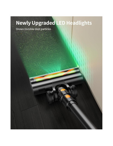 Aspiradora Inalámbrica SunSare X11, 600W, 65 Min, Antienredos