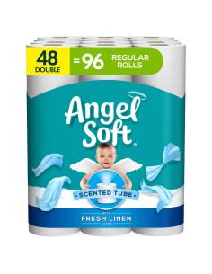 Papel Higiénico Angel Soft Aroma Lino Fresco 48 Rollos Dobles
