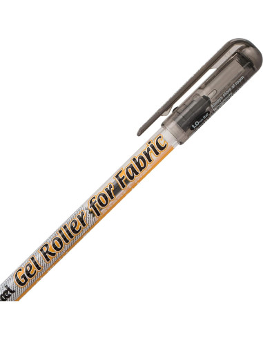 Rodillo de Gel Pentel Arts para Tela 1.0mm Tinta Negra - Paquete de 2