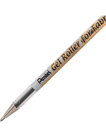 Rodillo de Gel Pentel Arts para Tela 1.0mm Tinta Negra - Paquete de 2