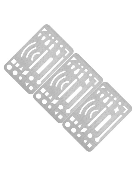 Escudo de Borrado Gadpiparty de Acero Inoxidable 9.1x5.2 cm