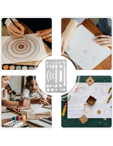 Escudo de Borrado Gadpiparty de Acero Inoxidable 9.1x5.2 cm