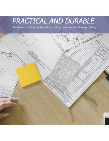 Escudo de Borrado Gadpiparty de Acero Inoxidable 9.1x5.2 cm