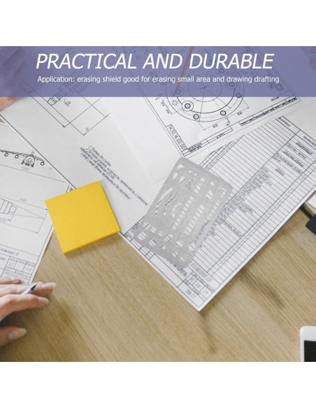 Escudo de Borrado Gadpiparty de Acero Inoxidable 9.1x5.2 cm