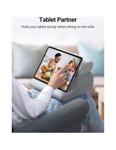 Soporte de almohada para tablet UGREEN gris 3 ángulos ajustables 2