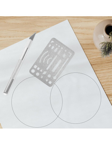 Escudo de Borrado Gadpiparty de Acero Inoxidable 9.1x5.2 cm