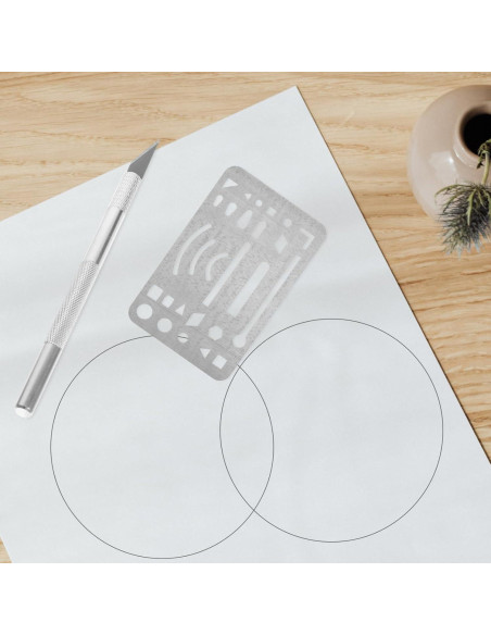 Escudo de Borrado Gadpiparty de Acero Inoxidable 9.1x5.2 cm