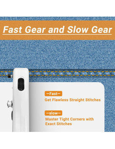 Máquina de Coser Portátil Sin Cable MPSM-G Compacta 375 PPM 2