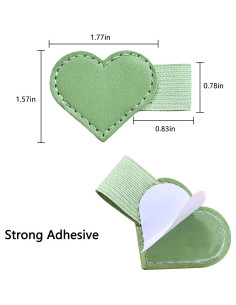 Juego de 8 Soportes de Bolígrafos Corazón DAJYAWON Coloridos 2