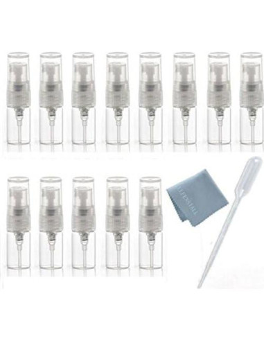 10 Botellas de Vidrio Spray 2ml Elfenstall para Perfume