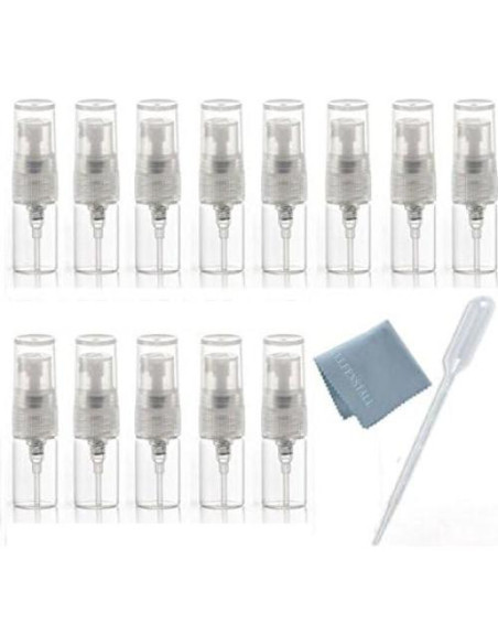 10 Botellas de Vidrio Spray 2ml Elfenstall para Perfume