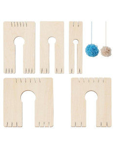 Herramienta para Hacer Borlas NBEADS 5 Pcs Madera 3mm